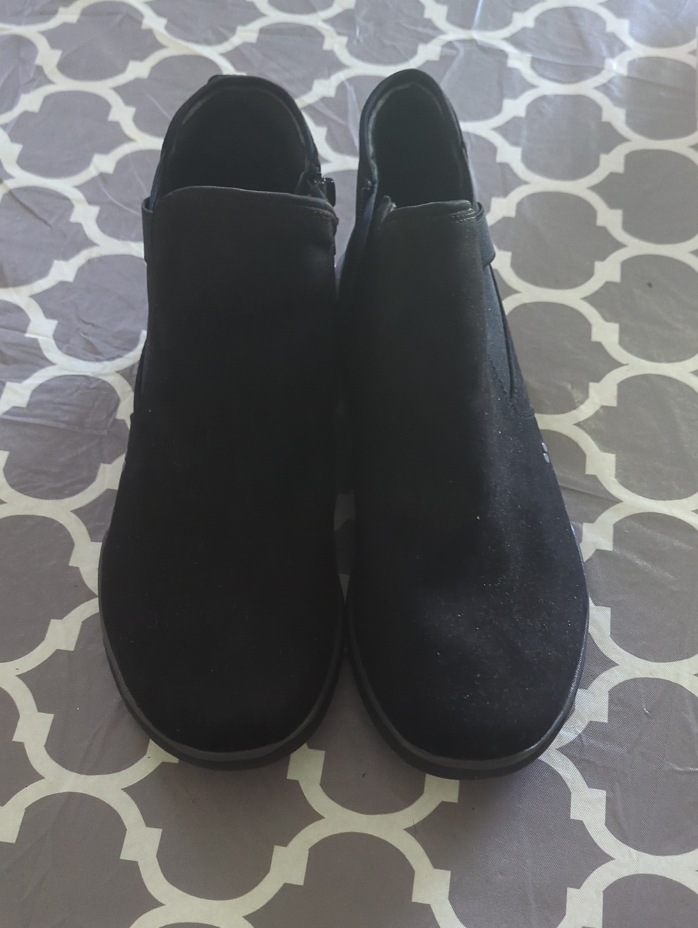 Ryka Black Slip-On Ankle Booties